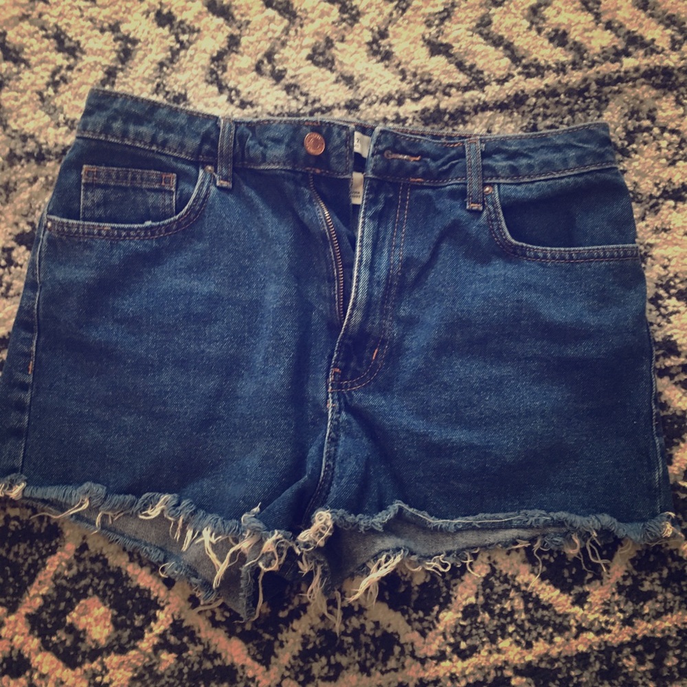 Deep Blue Denim Shorts